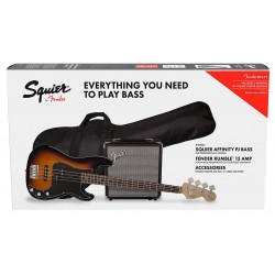 Fender SQ Affinity PJ Bass Pack BSB baspakke