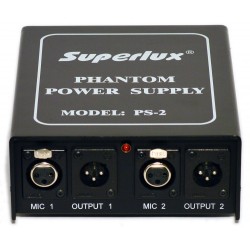 Superlux PS-2 Phantom Power til 2 mic's