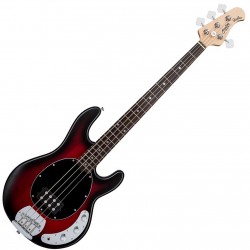 Sterling by Music Man SUB Ray4 Ruby Redburst front