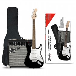 Fender SQ Stratocaster Black Guitarpakke
