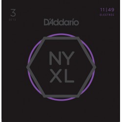 D'addario NYXL1149 3-pack el-guitar strenge front