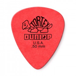 Jim Dunlop Tortex standard 0,50 mm. Rød